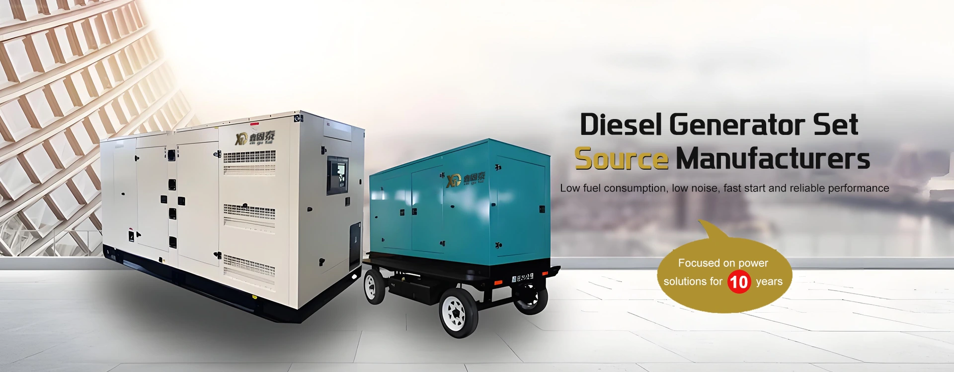 Generator diesla ustawia dostawcę